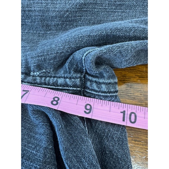 Kiton Napoli Jeans Mens‎ 34x30 Gray Dark Wash Denim Straight Leg Red Contrast - Picture 5 of 7